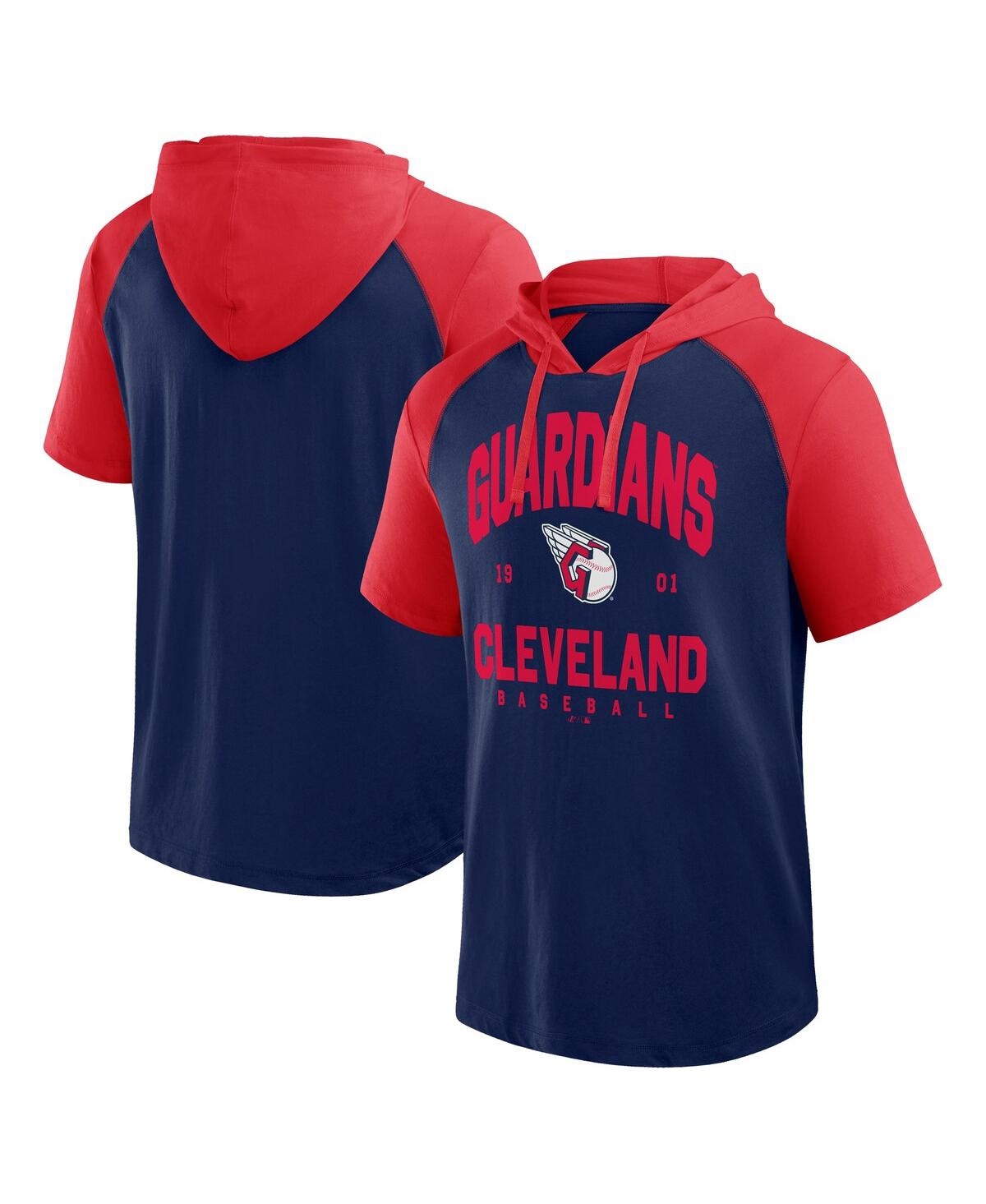Men's Navy Cleveland Guardians Prime Hoodie T-Shirt - Navy