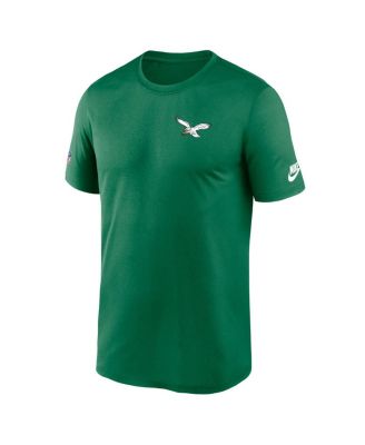 Men's Kelly Green Philadelphia Eagles Sideline Alt Pack Small Logo Legend Performance T-Shirt