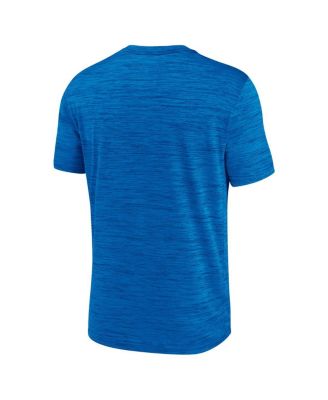 Men's Blue Detroit Lions Big Tall Primetime Reverse Play Velocity Performance T-Shirt
