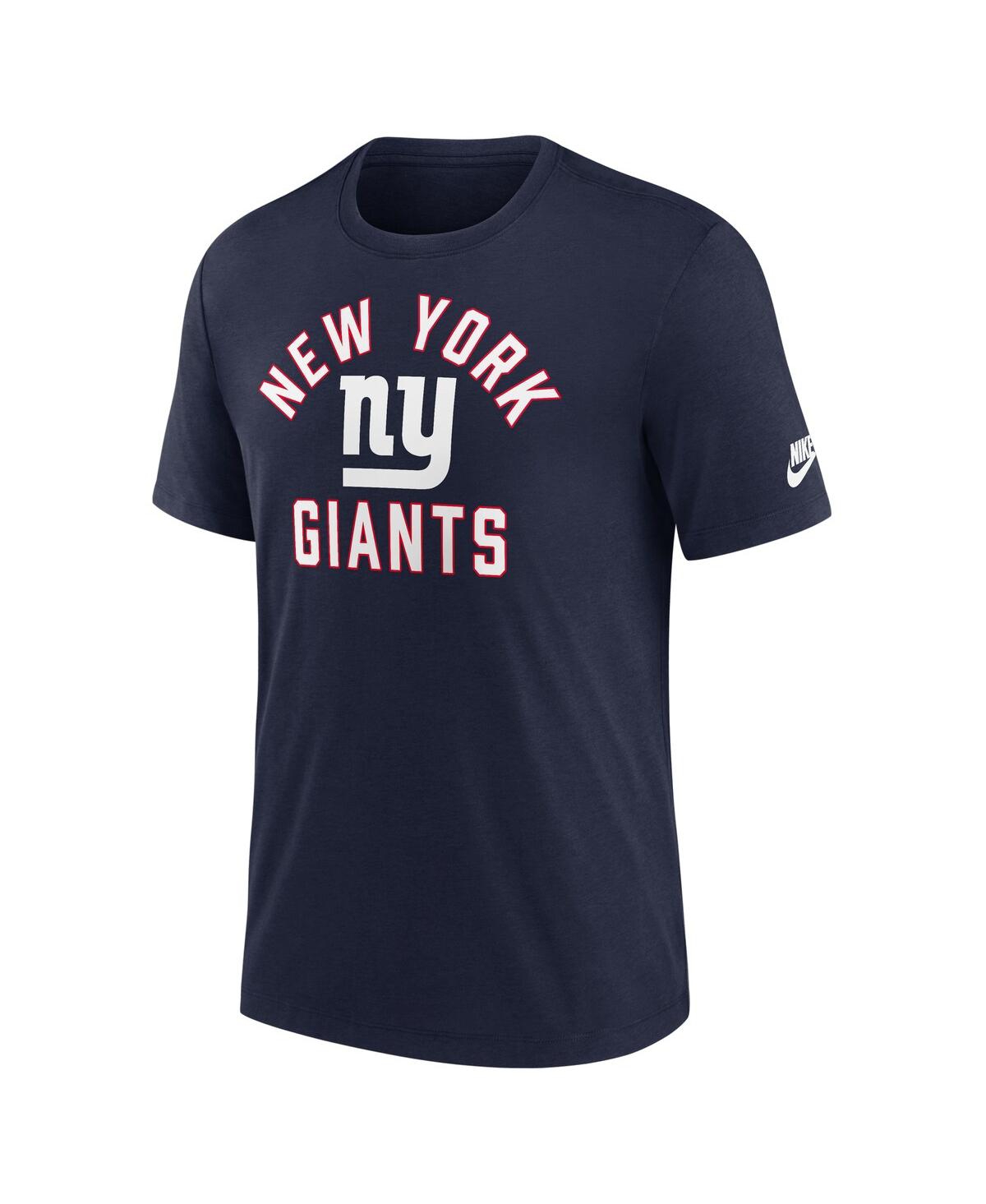 Nike Navy New York Giants Favorable Timeline Tri-blend T-shirt In Blue