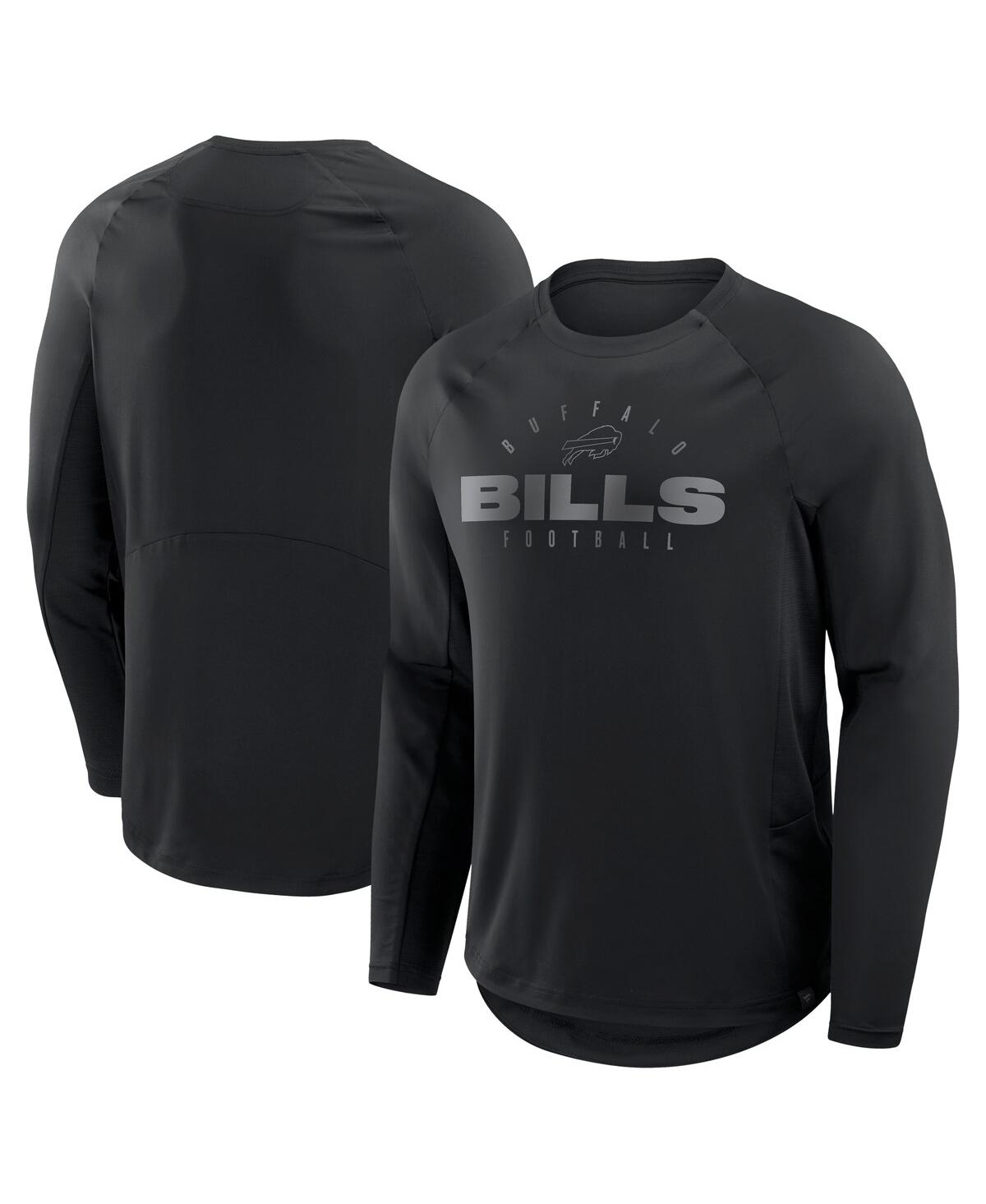 Fanatics Men's Black Buffalo Bills Coverage Scheme Long Sleeve T-shirt In Black