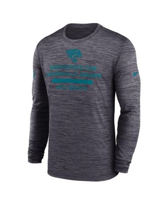 Men's Black Jacksonville Jaguars Sideline Velocity Performance Long Sleeve T-Shirt
