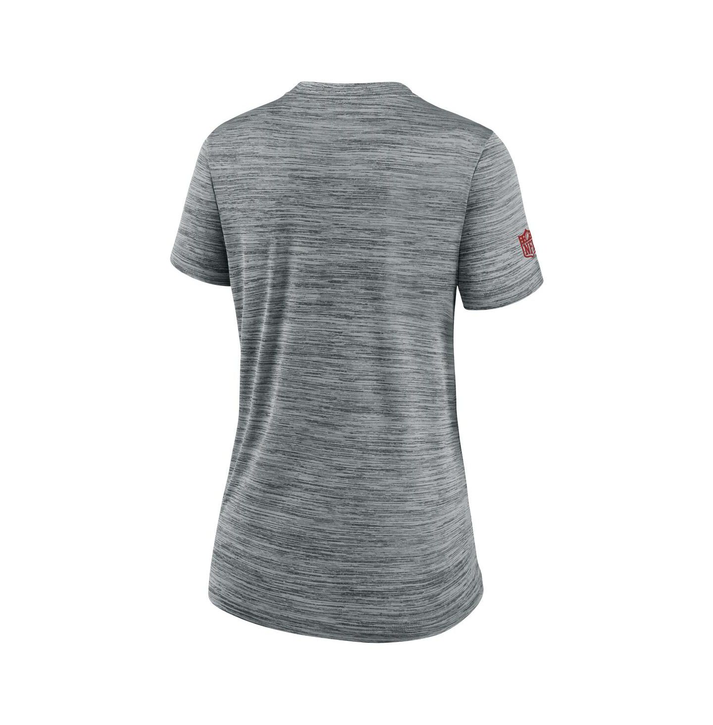 Женская футболка Nike Gray Atlanta Falcons Sideline Velocity Performance — фото 3