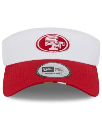Men's White/Scarlet San Francisco 49ers 2025 NFL Training Camp Adjustable Visor Hat