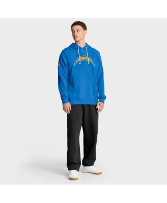 Men's Powder Blue Los Angeles Chargers Sideline Initial Home Performance Pullover Hoodie