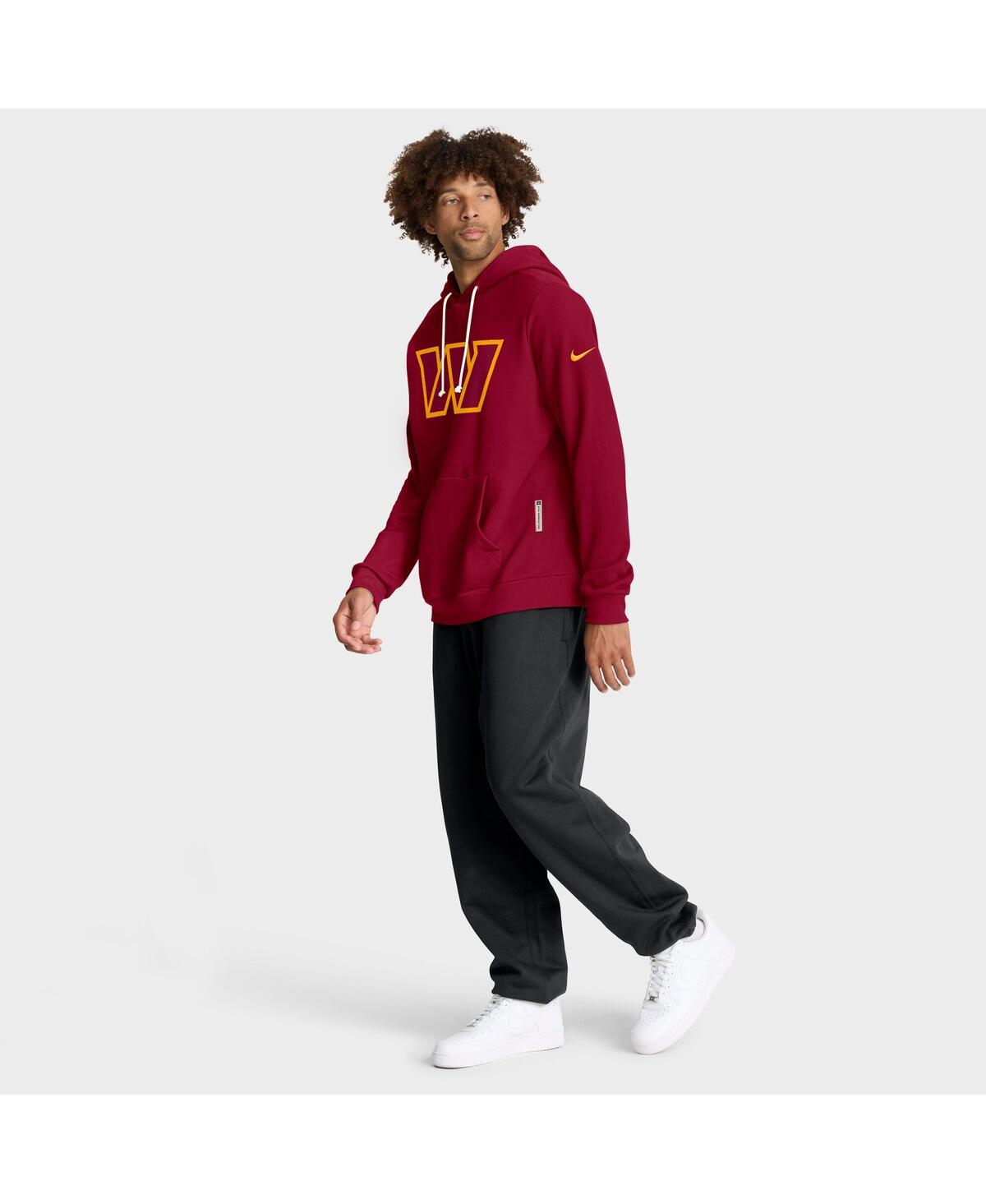 Nike Burgundy Washington Commanders Sideline Standard Issue Initial Home Dri-fit Hoodie In Red