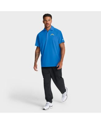 Men's Powder Blue Los Angeles Chargers Sideline City Pride Woven Performance Polo Shirt