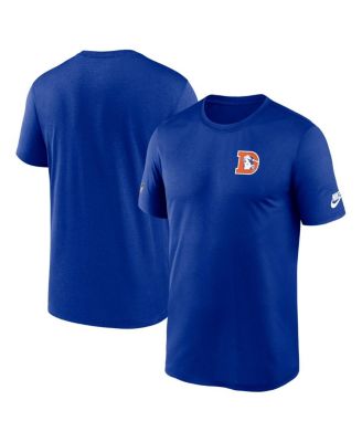 Nike - Men's Royal Denver Broncos Sideline Alt Pack Small Logo Legend Performance T-Shirt