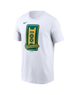 Men's White Athletics Script T-Shirt