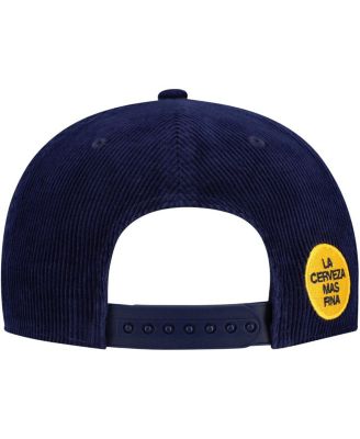 Men's Navy Corona Corduroy Rope Golf Snapback Hat
