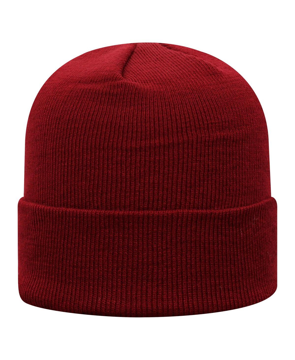 Top Of The World Men's Garnet Florida State Seminoles Logo Cuffed Knit Hat In Brown