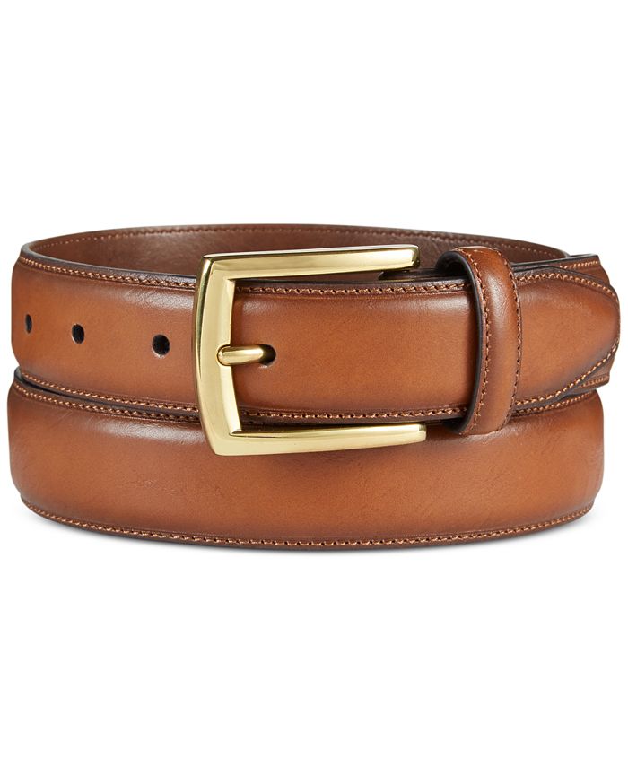 Club Room Men's Feather-Edge Belt, Created for Macy's - Macy's