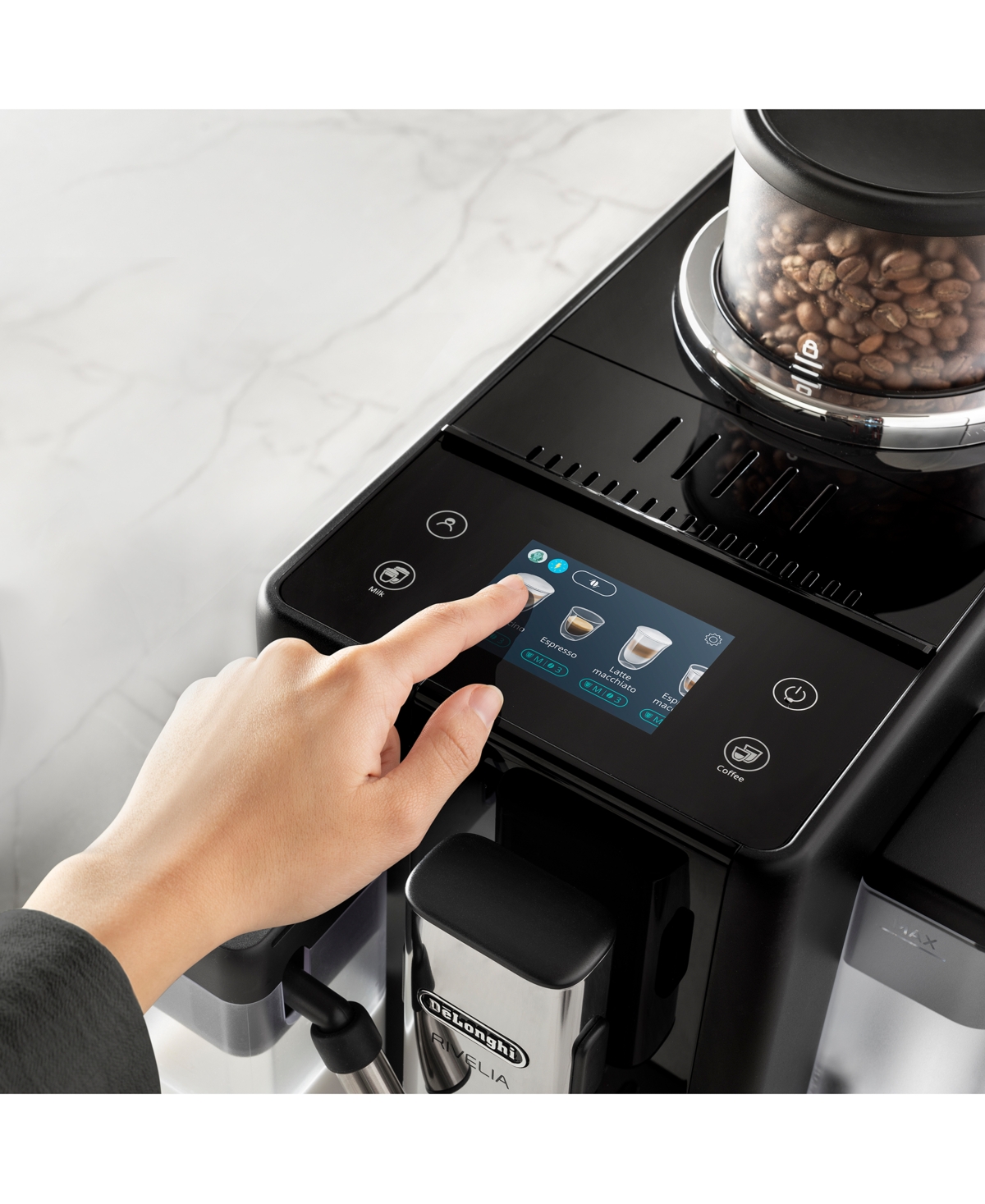 Delonghi Rivelia Automatic Espresso Machine In Black
