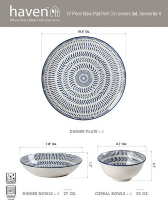 Vernazza 12 Pc. Dinnerware Set, Service for 4, Exclusively at Macy's