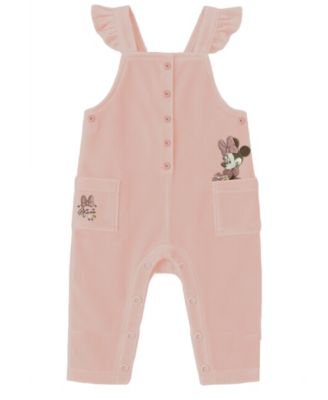 Baby Girls 2-Piece Minnie Mouse Top and Corduroy Overall Set