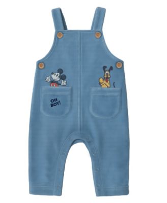 Baby Boys 2-Piece Mickey Mouse Corduroy Top and Overall Set