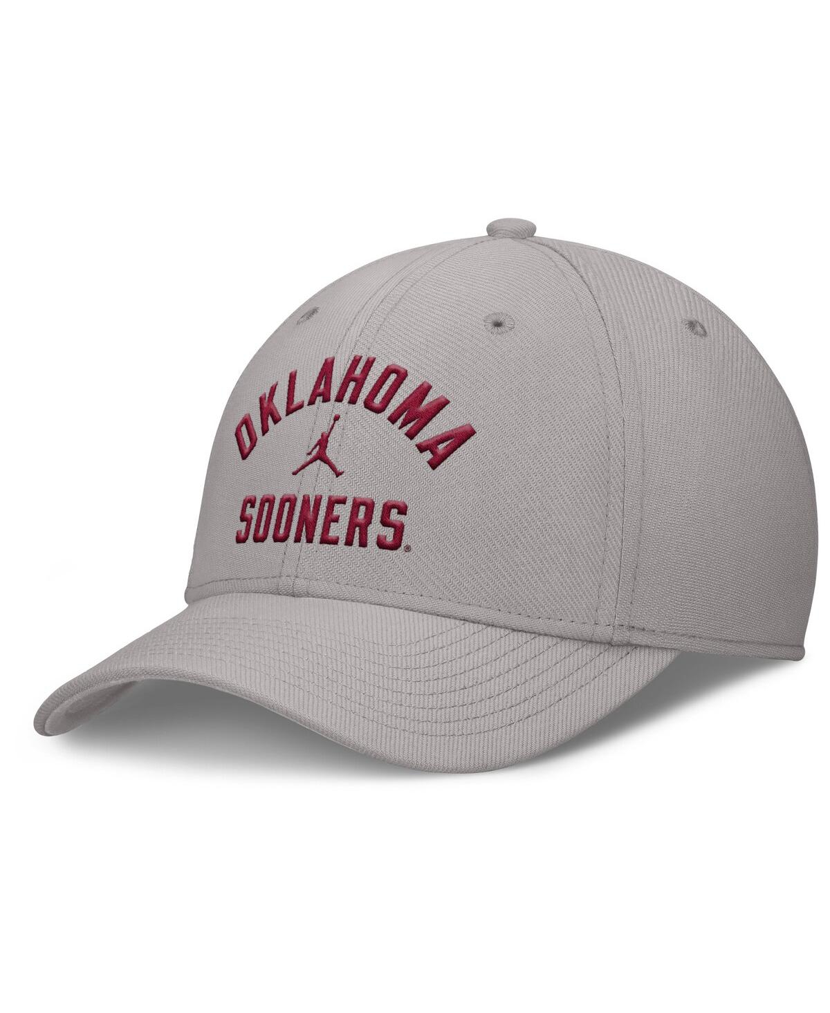 Jordan Men's Gray Oklahoma Sooners Rise Prep Performance Flex Hat In Gray