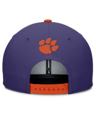 Men's Purple/Orange Clemson Tigers 2025 Sideline Campus Pro Local Snapback Hat
