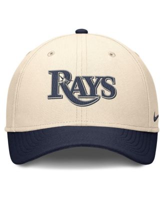 Men's Natural/Navy Tampa Bay Rays Statement Rise Performance Flex Hat