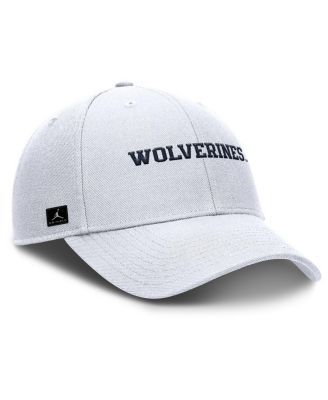 Men's White Michigan Wolverines 2025 On-Field Rise Performance Adjustable Hat