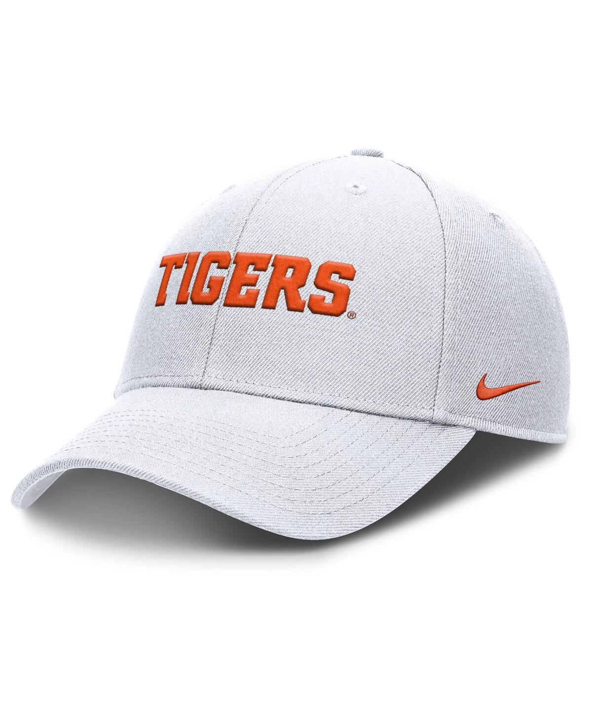 Nike Men's White Clemson Tigers 2025 On-field Rise Performance Adjustable Hat In White