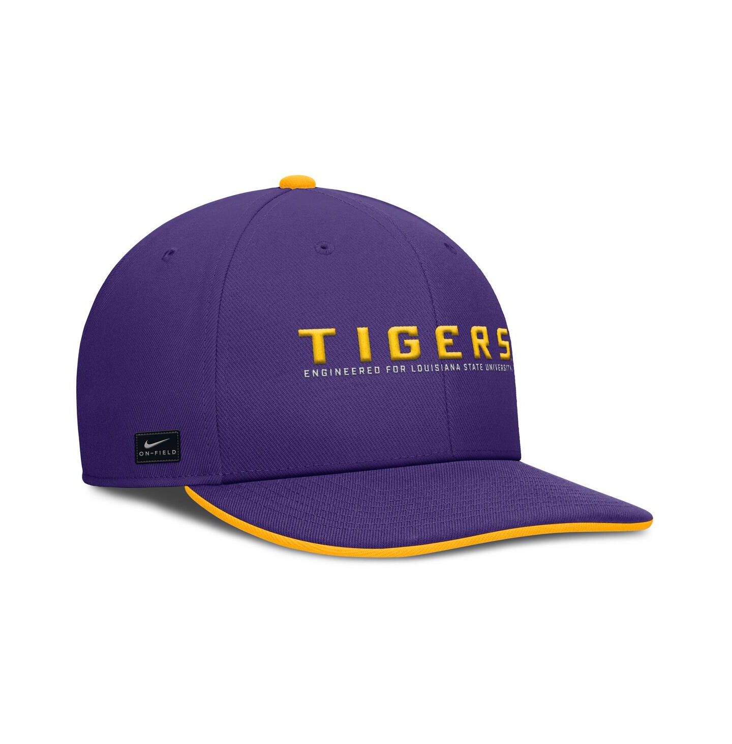 Мужская кепка Nike Purple LSU Tigers 2025 On-Field Pro Performance Adjustable Hat — фото 3