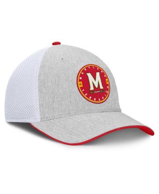 Men's Heather Gray/White Maryland Terrapins Trigger Flex Hat