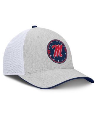 Men's Heather Gray/White Ole Miss Rebels Trigger Flex Hat