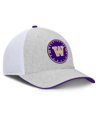 Men's Heather Gray/White Washington Huskies Trigger Flex Hat