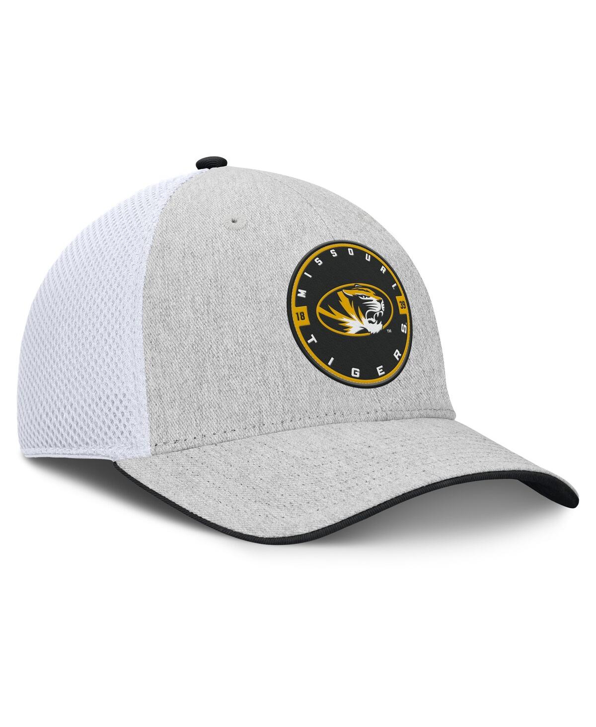 Fanatics Men's Heather Gray/white Missouri Tigers Trigger Flex Hat