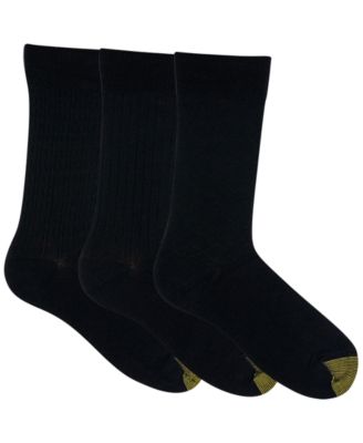 Men's 3-Pack Felix Texture Reinforced Toe Crew Socks
