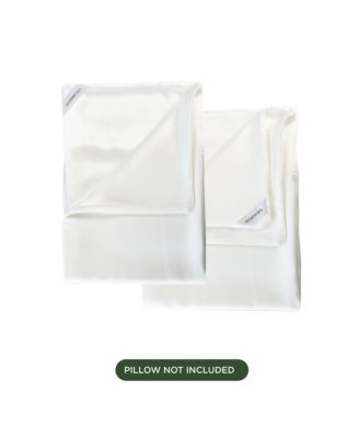 DualSilk Pillowcase, 22-Momme 100% Mulberry Silk & Eucalyptus Blend, Soft, Breathable & Luxurious – Standard Size