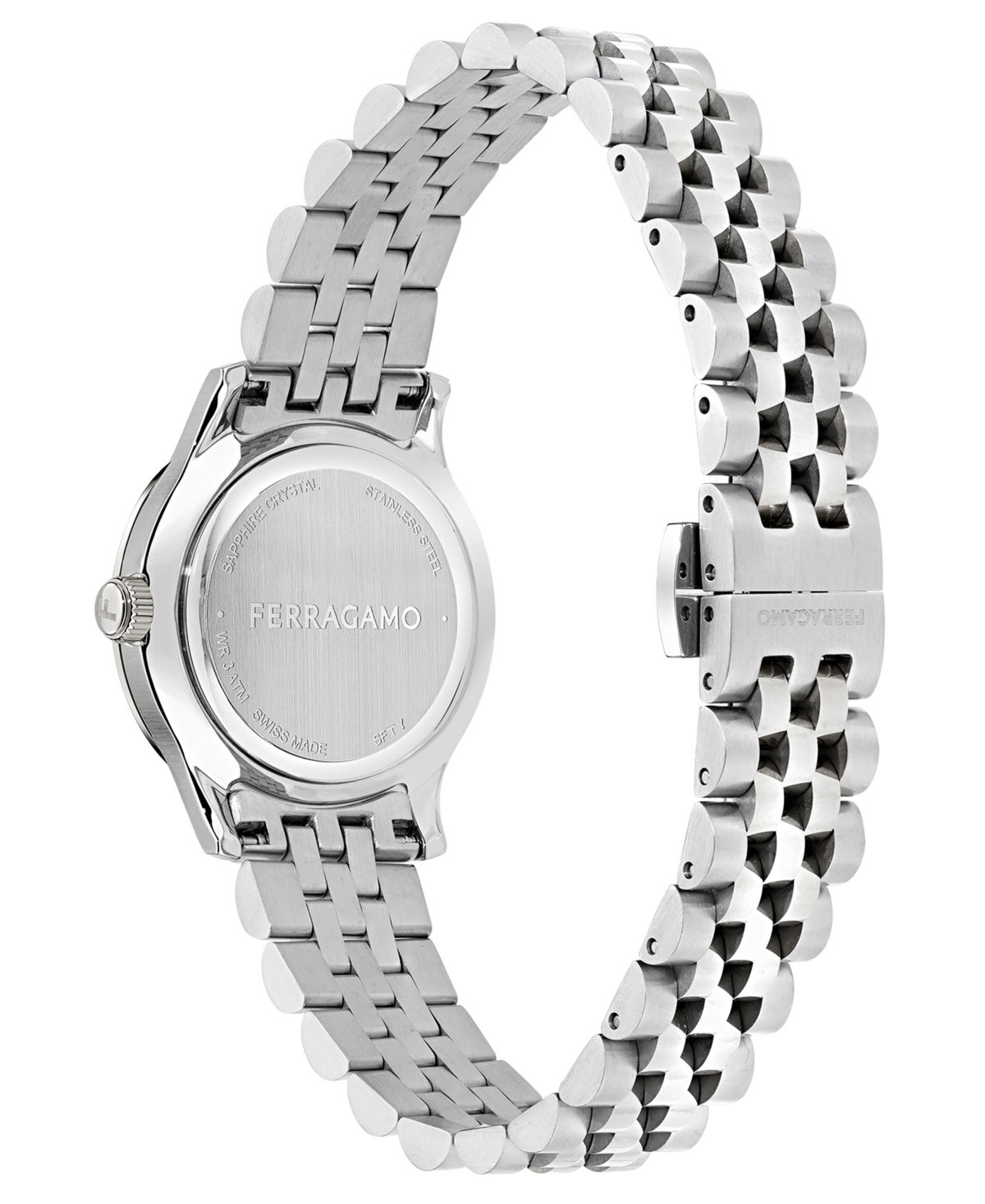 Ferragamo Duo Blends Bracelet Round 34mm In Silver