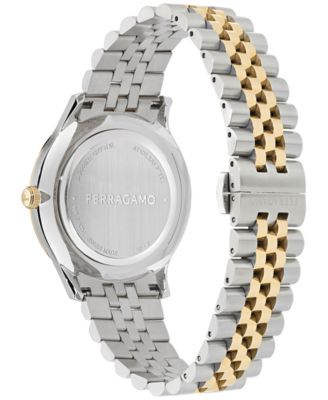 Men's Swiss Duo Two-Tone Stainless Steel Bracelet Watch 40mm