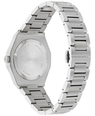 Men's Swiss Edge Stainless Steel Bracelet Watch 40mm