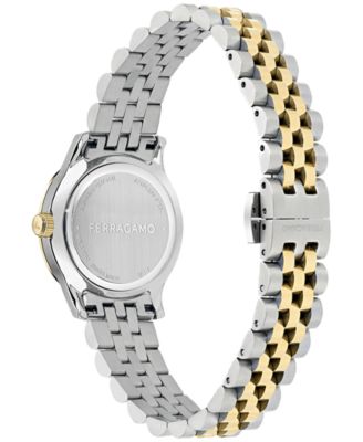 Women's Swiss Duo Two-Tone Stainless Steel Bracelet Watch 28mm