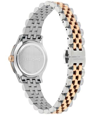 Women's Swiss Duo Two-Tone Stainless Steel Bracelet Watch 28mm