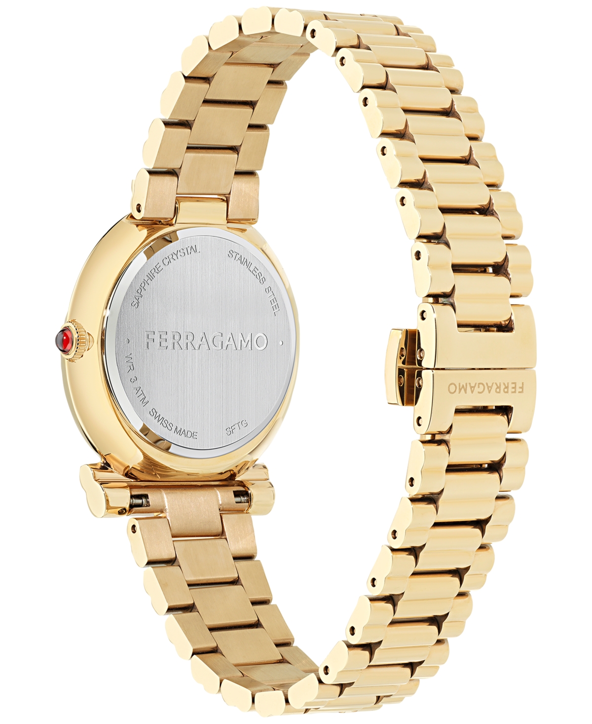 Ferragamo Gancini Twisted Watch, 32mm In Gold