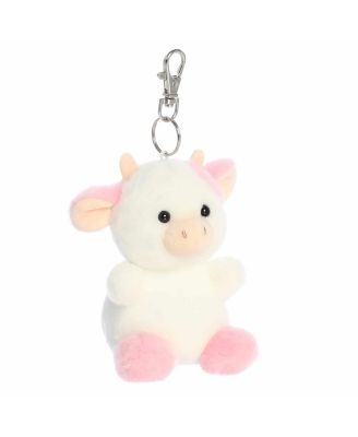 Mini Belle Strawberry Cow Palm Pals Adorable Clip-On White 4