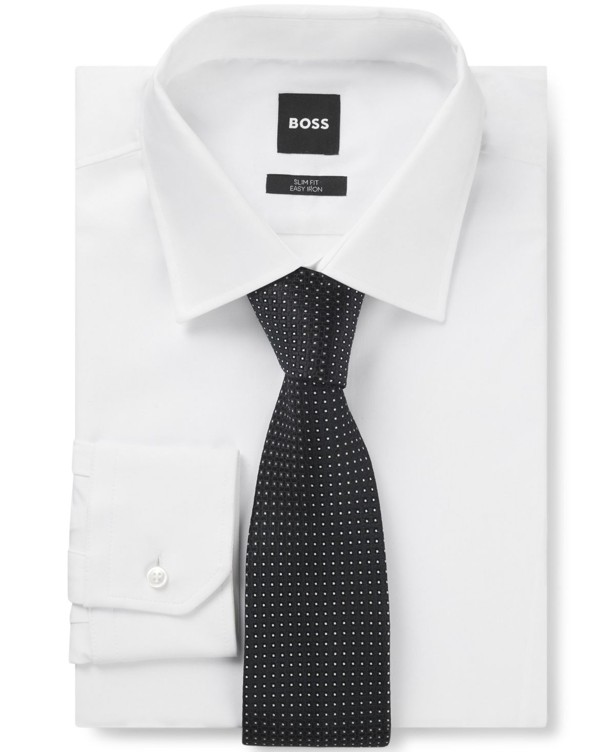 Мужской шелковый жаккардовый галстук Hugo Boss