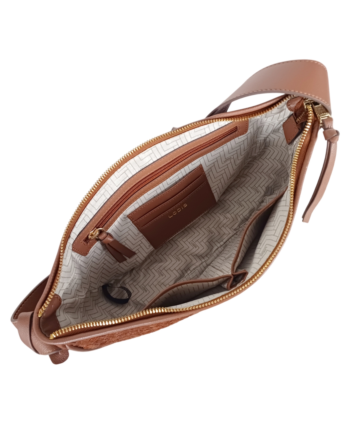 Lodis Vega Medium Hobo Bag In Brown