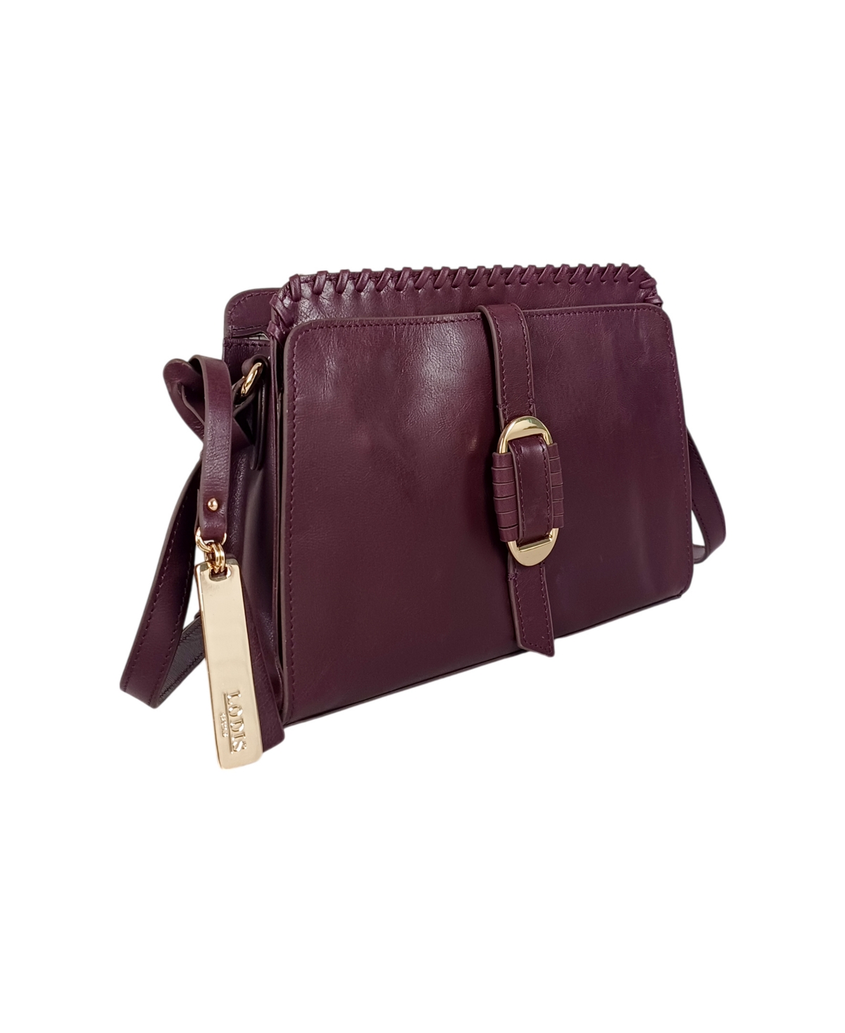 Lodis Benatar Small Crossbody Bag In Burgundy