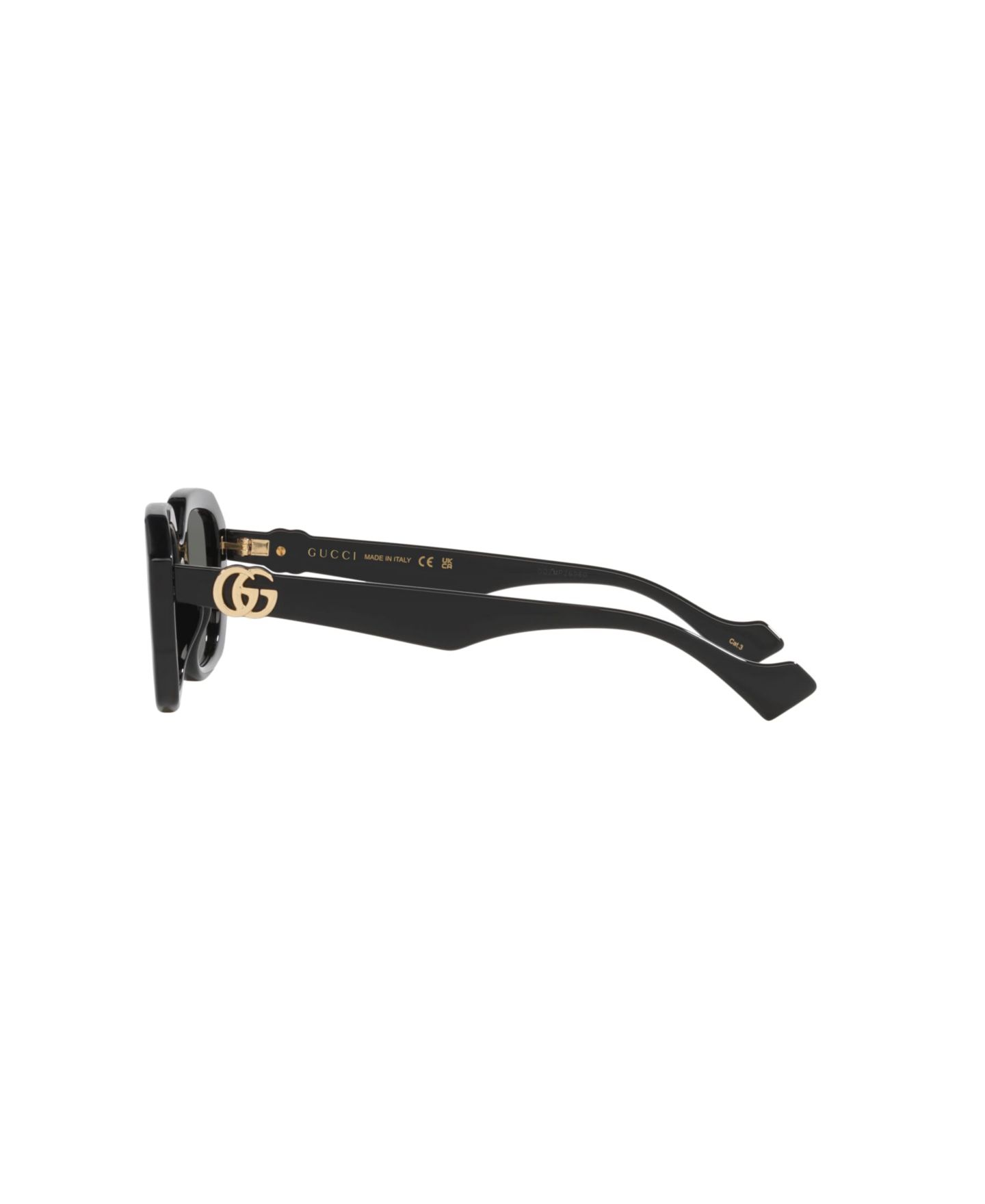 Женские солнцезащитные очки Gucci Rectangle Sunglasses, GG1535S GC002196, цвет: Чёрный — фото 3