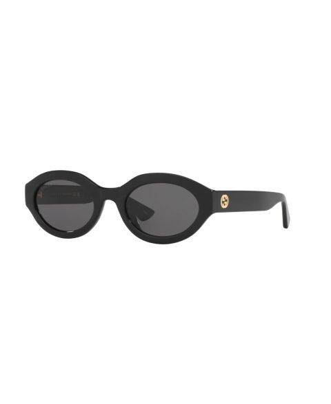 Женские солнцезащитные очки Gucci Rectangle Sunglasses, GG1579S GC002274, цвет: Чёрный