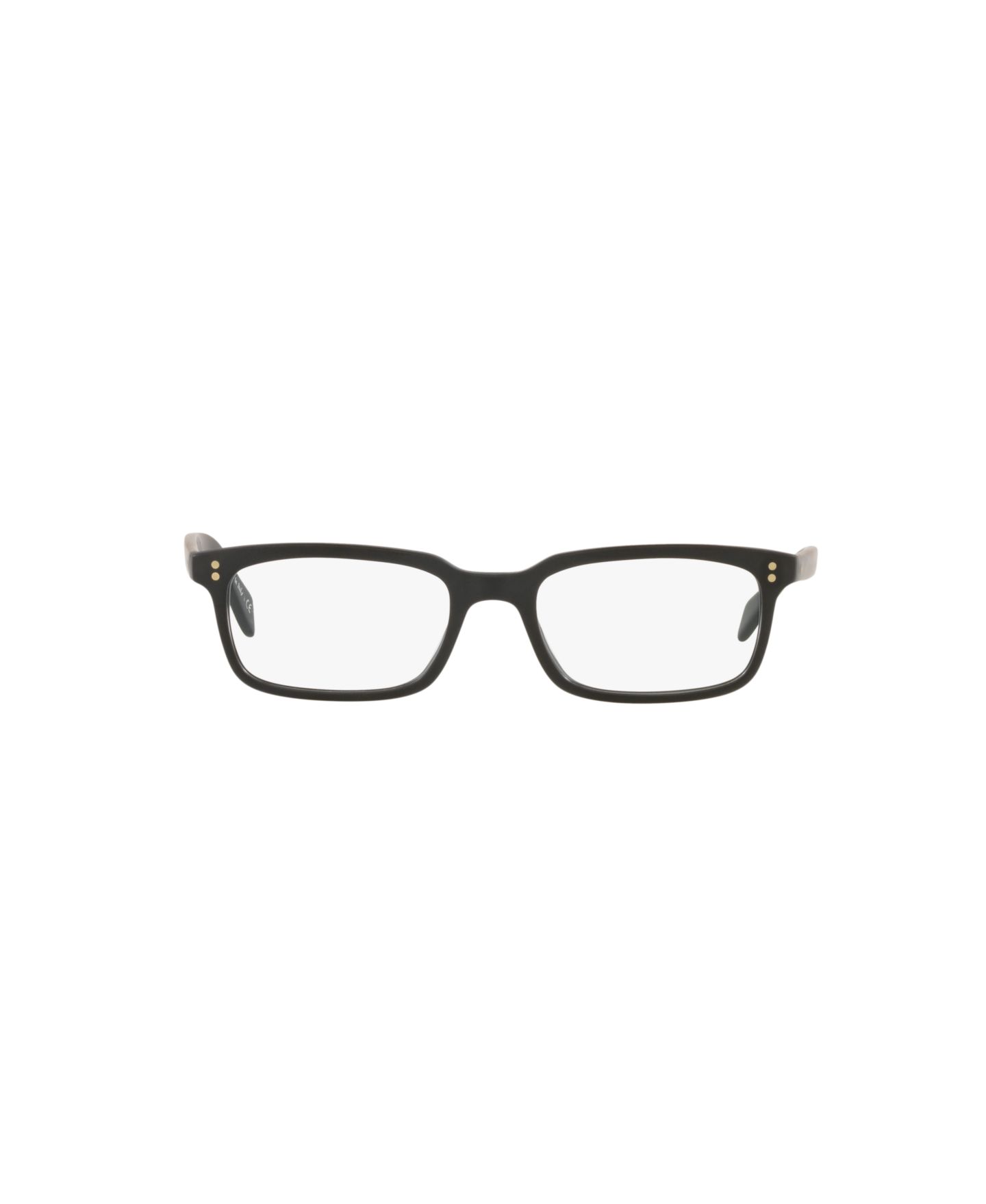 Мужские очки Oliver Peoples Man Rectangle Plastic OV5102 Denison Eyeglasses, цвет: Матовый чёрный — фото 2