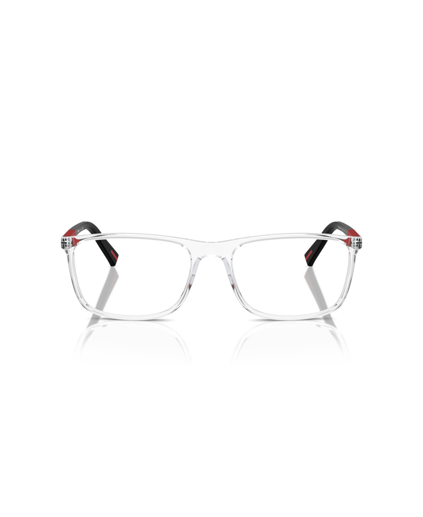 Мужские очки PRADA LINEA ROSSA Man Rectangle Plastic PS 03QV Eyeglasses, цвет: Прозрачный — фото 2