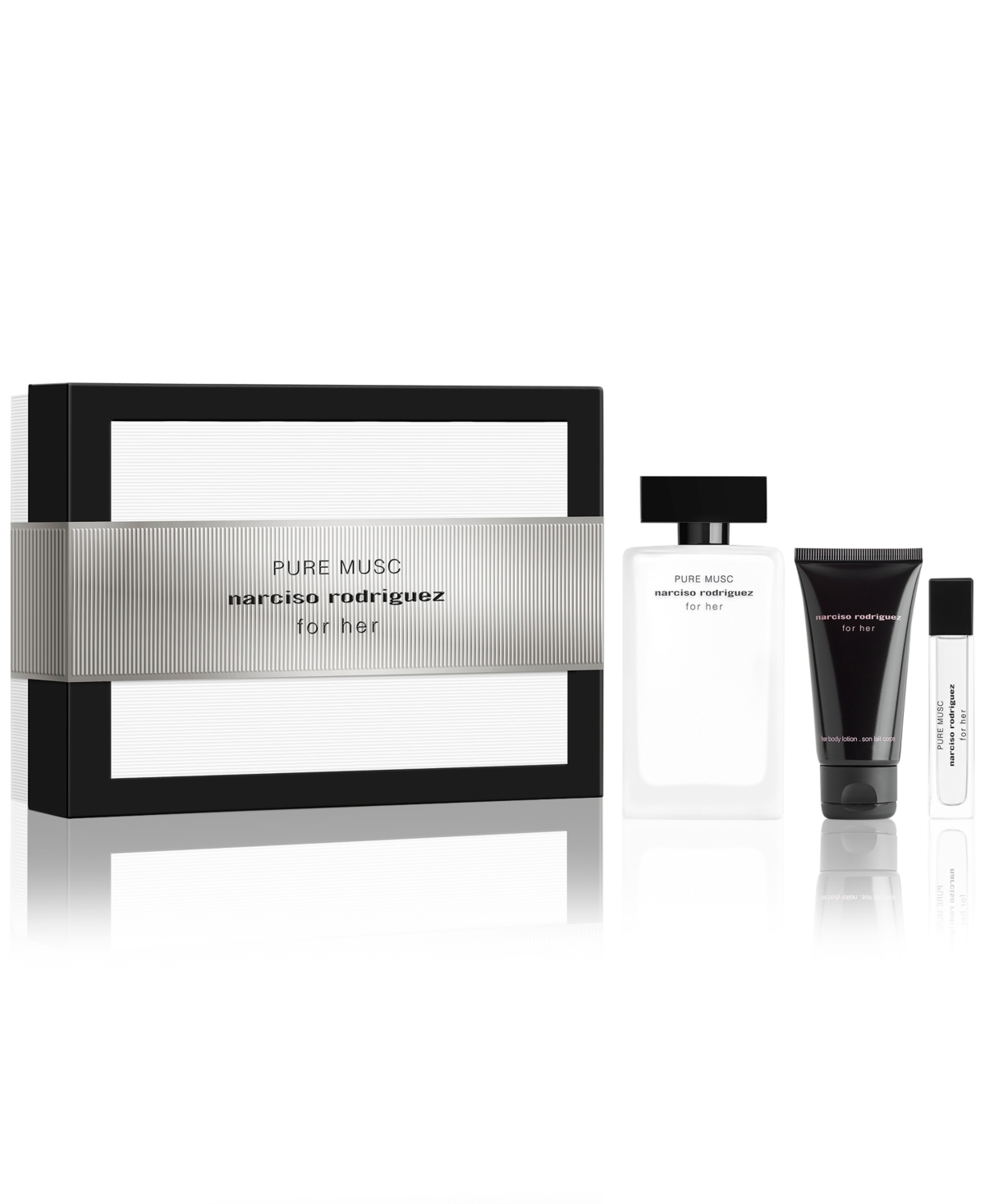 Narciso Rodriguez 3-pc. For Her Pure Musc Eau De Parfum Gift Set In Transparent