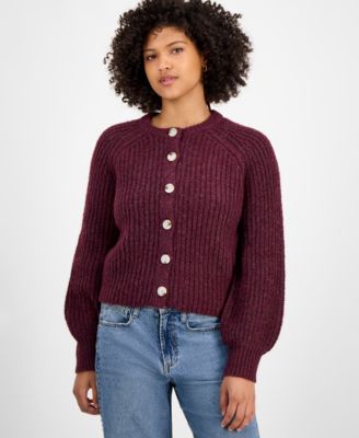 And Now This - Women's Shaker Stitch Button-Front Cardigan