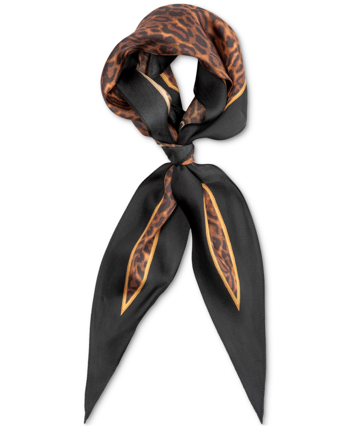 Lauren Ralph Lauren Animal-Print Small Diamond Silk Scarf