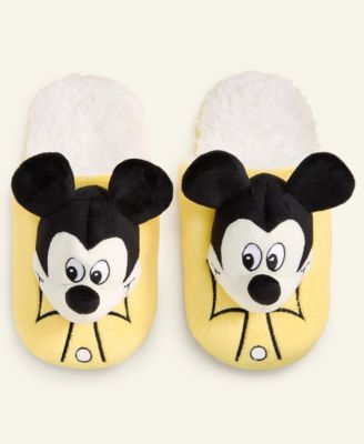 Adult's Unisex Mickey Mouse 3D Slide-On Slippers, Macy's Exclusive